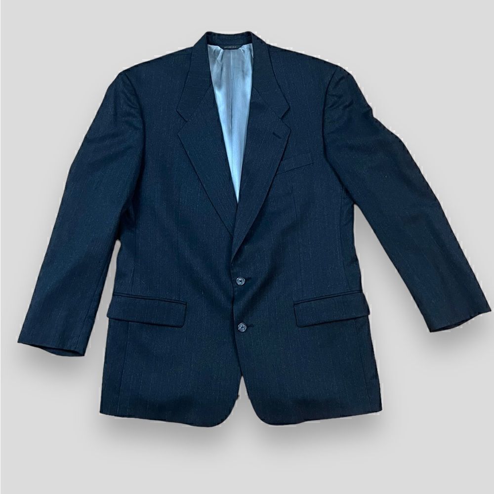 Vintage Givenchy Pin Stripe Boxy Cut Blazer